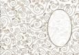 A5 Pretty Rose Swirls Card Front or Insert