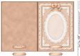 5 x 7 Pearls, Lace and Ribbon Plain Card Base