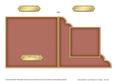 Square Cut and Fold Corner Card Plain Card Base