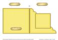 Square Cut and Fold Corner Card Plain Card Base