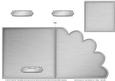 Square Cut and Fold Shell Corner Card Plain Card Base