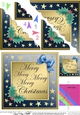 Elegant Christmas Greetings Scallop Corner side stacker Topper