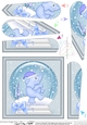 Christmas Elephant Snowglobe - Fan Pyramage Topper