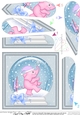 Christmas Elephant Snowglobe - Fan Pyramage Topper