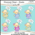 Hunney Bears - Rosie - CU4CU Digital Clip Art Set