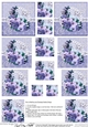 A Touch of Elegance Flowers Pearls and Lace - Pyramage sheet