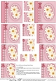 A Touch of Elegance Flowers Pearls and Lace - Pyramage sheet