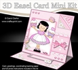3D Easel Card Mini Kit - Pretty in Pink - Cute Girlz