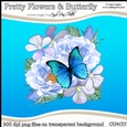 Pretty Flowers & Butterfly - CU4CU Digital Clip Art Set