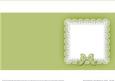 Square Pearls and Lace Card Front or Insert
