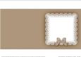 Square Pearls and Lace Card Front or Insert