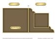 Square Cut and Fold Corner Card Plain Card Base