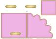 Square Cut and Fold Shell Corner Card Plain Card Base