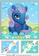 8 x 8 Cute Little Pony Scalloped Corner Topper
