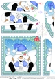 Christmas Snowball Sam - Fan Pyramage Topper