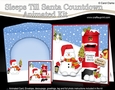 3D Animated Sleeps Till Santa Christmas Postbox Countdown Card Kit - Snowman Oli is has an Xmas Tree