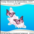 Pretty Flowers & Butterflies - CU4CU Digital Clip Art Set