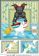 8x8 Scalloped Corner Topper - Bathtub Buddies - Little Scottie Dog