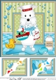 8x8 Scalloped Corner Topper - Bathtub Buddies - Little Westie Dog