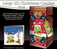 3D Large Christmas Cracker Box Mini Kit -  Cute Dinosaur has an Xmas Cracker