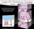 3D Large Christmas Cracker Box Mini Kit -  Cute Dinosaur has an Xmas Cracker