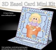 3D Easel Card Mini Kit - Flowerpot Friends - Cute Little Fairy