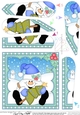 Christmas Snowball Sam - Fan Pyramage Topper