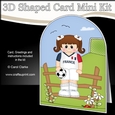 3D Shaped Card Kit - Little Footballer Plays for France
