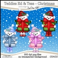 Teddies Ed & Tess - Christmas - CU4CU Digital Clip Art Set