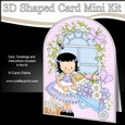 3D Shaped Card Kit - Country Cottage Girlz Suzi