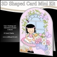 3D Shaped Card Kit - Country Cottage Girlz Suzi