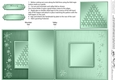 Christmas Snowflake Tree - No-Hole Fold Back Card