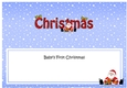 Large DL BABYS 1ST CHRISTMAS insert with Santa 3D decoupage