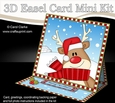 3D Easel Card Mini Kit - Christmas Rudolph