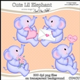Cute Lil Elephant - CU4CU Digital Clip Art Set
