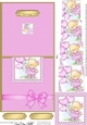 Hunney Bear Rosie has Pretty Balloons - No-Hole Fold Back Card