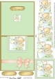 Hunney Bear Rosie has Pretty Balloons - No-Hole Fold Back Card