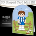 3D Shaped Card Kit - Little Footballer Plays for Hartlepool