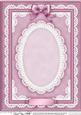 A4 Pearls, Lace and Ribbon Plain Card Base