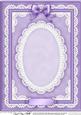A4 Pearls, Lace and Ribbon Plain Card Base