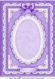 A4 Pearls, Lace and Ribbon Plain Card Base