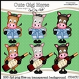 GiGi Horse - CU4CU Digital Clip Art Set