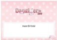Large DL Happy Birthday DAUGHTER IN LAW insert with Cute Cat