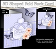 Perfume, Flowers & Lace - 3D Shaped No-Hole Fold Back Card with Decoupage Mini Kit