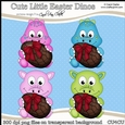 Cute Little Easter Dinos - CU4CU Digital Clip Art Set