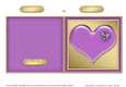 Romantic Enamel Heart - Cut and Fold Card