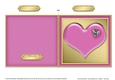 Romantic Enamel Heart - Cut and Fold Card 