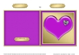Romantic Enamel Heart - Cut and Fold Card 