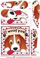 Fan Pyramage Topper - Love, Romance, Valentine- Little Springer Spaniel Dog