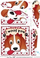 Fan Pyramage Topper - Love, Romance, Valentine- Little Springer Spaniel Dog